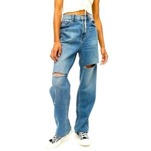 BDG Urban Outfitters Loose Straight leg jeans distressed size 25